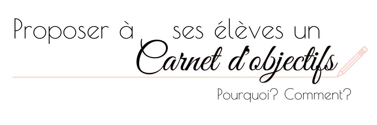 Carnet d'objectifs header