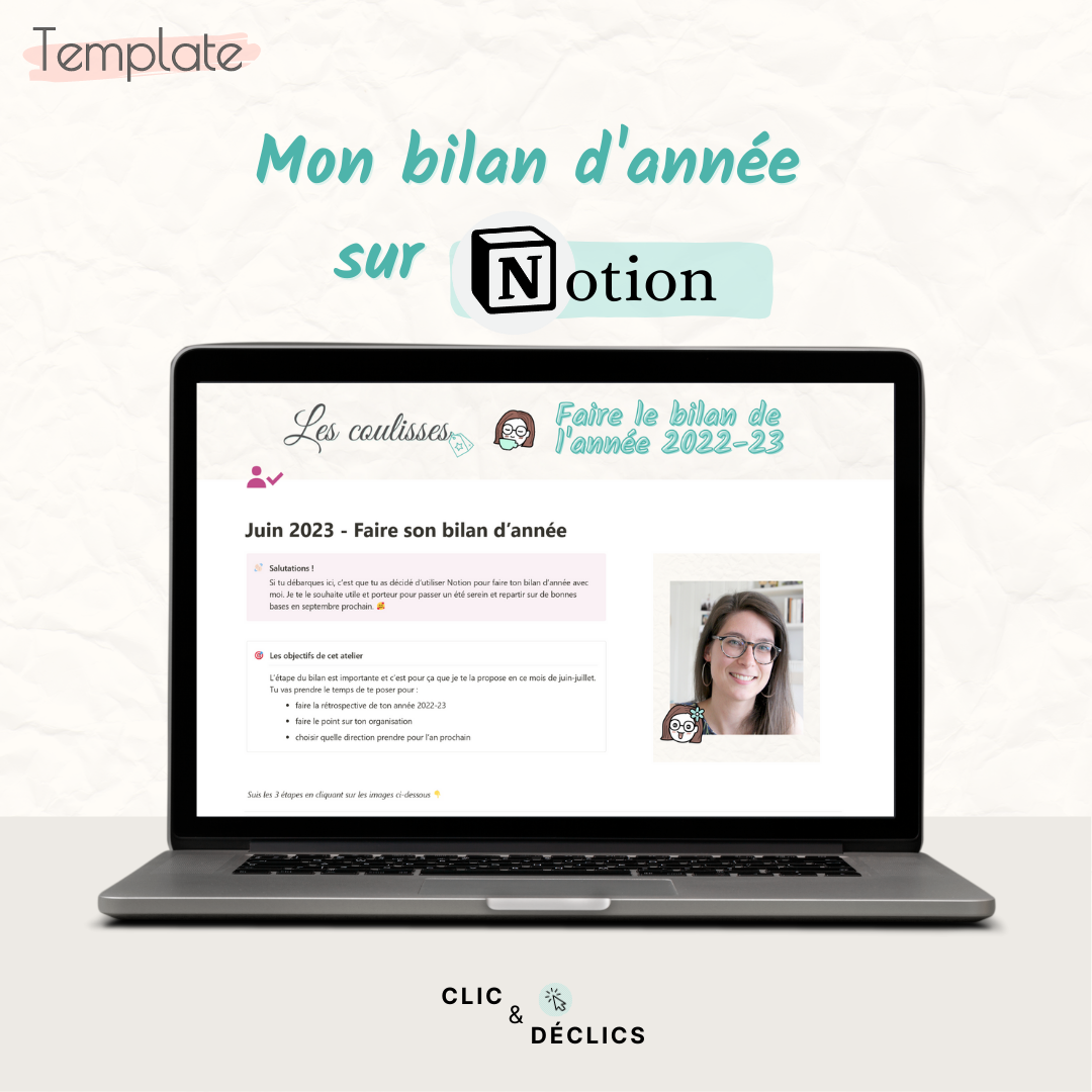 Bilan d'année pour les profs sur Notion