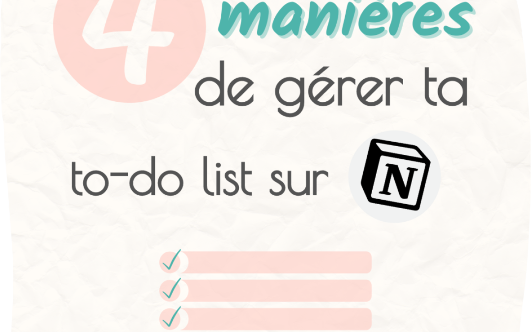 Notion pour les profs | 4 exemples pour gérer ta to-do list