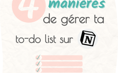 Notion pour les profs | 4 exemples pour gérer ta to-do list
