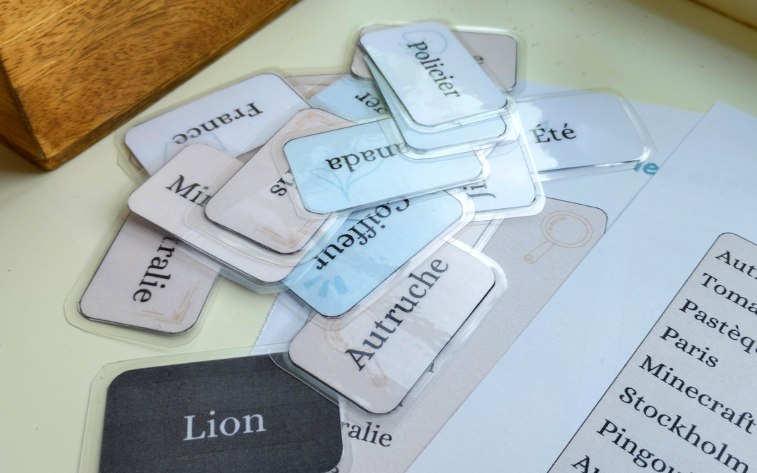 Jeu pédagogique : Code names (version modifiable et imprimable)