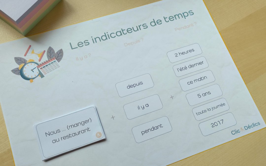 Jeu pédagogique | FLE A2 – Depuis / Pendant / Il y a