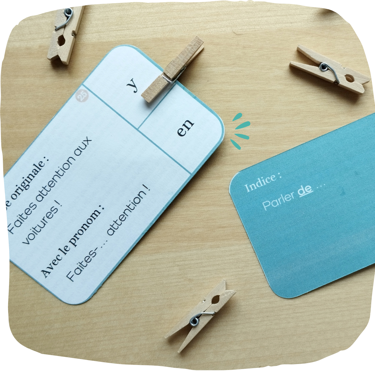 Cartes à pince - modèle 02